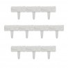 10xpezzi Bordura per Aiuole Resistente alle Intemperie mod feddy 23 x 25 x 2 cm bianco Finta Pietra