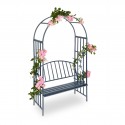 Arco per Rose con Panca per Ore Romantiche ferro mod.Sabrina 205 x 115 x 50 cm Stabile e Robusta