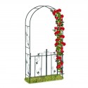 XL Arco da Giardino con porta per Giardino e Terrazza mod.Rita Spalliera decorativa per rose in metallo