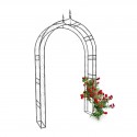 arco di rose mod.atlantis in metallo con punta 242 x 138 x 35,5 cm Ferro Robusto e stabile