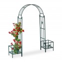 Arco di rose con inserti laterali per fioriere mod.Herry 226 x 204 x 45 cm Ferro