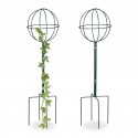 Set di 2 Stabili griglie per Piante con Sfere mod.orbit verde-scuro 157 x 40 cm