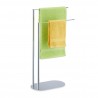 Elegante Portasciugamani da Terra con 2 Aste 77 x 40 x 18 cm Acciaio