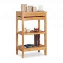 Versatile Scaffale di Bambù per Cucina, Bagno e Altri Ambienti 76,5 x 46 x 29,5 cm