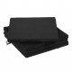 Biocamino 110x54X15 cm Nero Lucido con vetro mod FD96