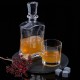 Set di Bicchieri da Whisky con Decanter 25,5 x 12,5 x 7 cm Elegante Elegante Decanter per Whisky con 4 Bicchieri