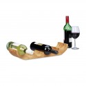 Elegante Porta Vino per 6 Bottiglie Porta Vino Orizzontale 8 x 47,5 x 11,5 cm