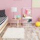 Appendiabiti per bambini con scaffali 120 x 60 x 40 cmv Rosa, bianco