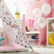 Appendiabiti per bambini con scaffali 120 x 60 x 40 cmv Rosa, bianco