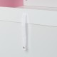 Appendiabiti per bambini con scaffali 120 x 60 x 40 cmv Rosa, bianco