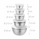 Set da Cucina 18 Pezzi Set di ciotole e misurini Set di cucina a colpo d'occhioacciaio inox