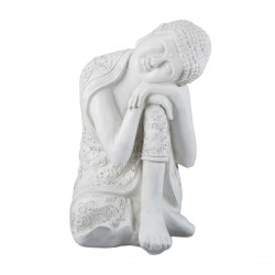 Grande statua di Buddha con testa inclinata 60 x 38 x 37 cm Statua di Buddha