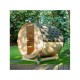 Sauna LAHTI Misura XL 8 kW sauna tradizionale per gli spazi esterni 195 x 192 x 220 cm