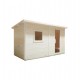 Sauna mod.TALO XL 400 x 217 x 220 cm 8 kW design elegante in stile rustico spazio per 5 persone