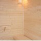 Sauna per 2 persone mod TALO M 191 x 157 x 221 cm stufa da 4,5 kW stile elegante,