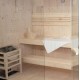 Sauna tradizionale Shadow misura M con 3,6 kW 120 x 120 x 190 cm Legno di abete nordico