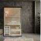 Sauna tradizionale Shadow misura M con 3,6 kW 120 x 120 x 190 cm Legno di abete nordico