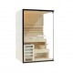 Sauna tradizionale Shadow misura M con 3,6 kW 120 x 120 x 190 cm Legno di abete nordico