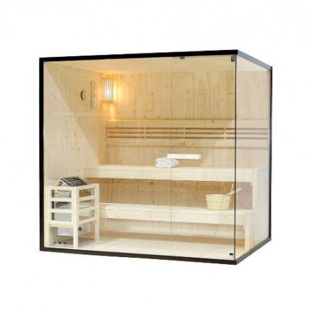 Sauna tradizionale SHADOW XL Indoor sauna , 8 kW finestre panoramiche per fino a 5 persone