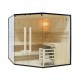 Indoor Sauna tradizionale mod. SHADOW XXL 200 x 200 x 190 cm Legno di abete nordico fino a 6 persone