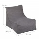 Comoda poltrona a sacco in grigio 62 x 63 x 90 cm Ampio cuscino da pavimento per interni