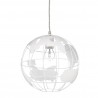 Lampada bianco a sospensione sferica per la tua casa da soffitto in design a globo