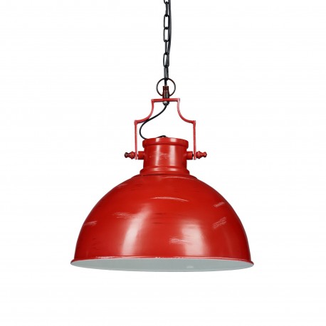 Lampada a sospensione rosso intenso 154x 41x41 cm industriale artigianale Rosso 40W