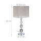 Lampada da tavolo elegante in cristallo da letto, soggiorno o ingresso 53 x 29,5 x 29,5 cm