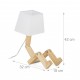 Lampada a forma di cane in legno LED a forma di cane 30 x 28 x 9 cm