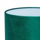 Lampada da tavolo verde smeraldo, argento decorata 47 x 26 cm velluto e cristallo