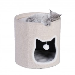 Accogliente cuccia per gatti con cuscino e gioco sospesocuscino 40 x 39 cmgioco sospeso