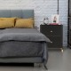 2xElegante Comodino con 2 Cassetti Design Industriale e Moderno