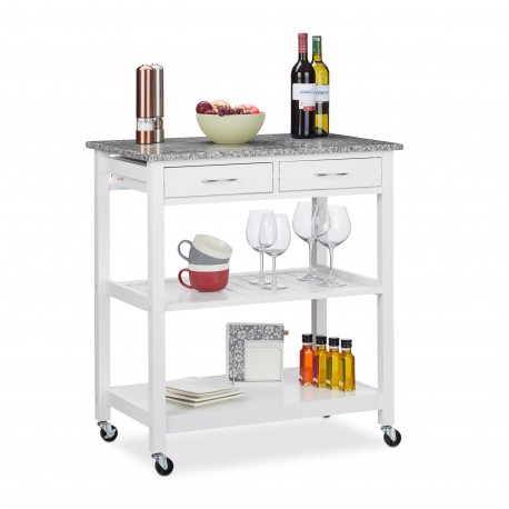 Moderno carrello da cucina in stile rustico elegante carrello da cucina 78 x 48,5 cm