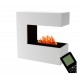 Camino elettrica mod. Room 80x80x37cm stufa amino stufa Bianco