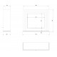 Biocamino mod Quarere bianco camino camini 115x95x32,5cm