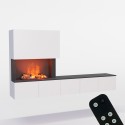 Camino elettrica mod. Sideboard 250x139x42cm stufa amino stufa