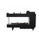 STUFA A Gas mod Leopold camino 138x95x43cm visione orizzontale e realistica della fiamma