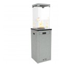 Camino a Gas modello Patio light stufa144x37x37cm Grigio