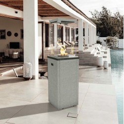 CAMINO STUFA A Gas Patio light stufa144x37x37cm GrigioCamino