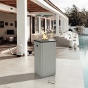 CAMINO STUFA A Gas Patio light stufa144x37x37cm GrigioCamino
