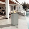 CAMINO STUFA A Gas Patio light stufa144x37x37cm GrigioCamino