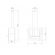 CAMINO STUFA A Gas Patio light stufa144x37x37cm GrigioCamino
