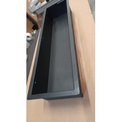 BIOCAMINO 100 CM Carizol 3 BRUCIATORI INCASSO con vetro difettoso stufa