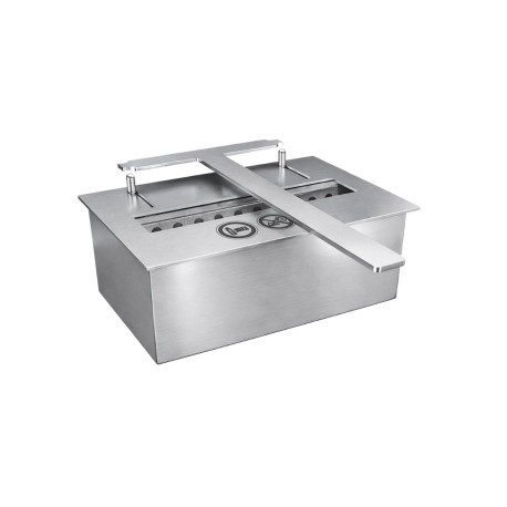 BRUCIATORE 1,0 lit FDB27 professionale acciaio inox per biocamino