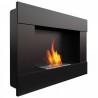 Camino Bioetanolo Biocamino 90X65,2X19,8 Cm Bravo Nero senza vetro