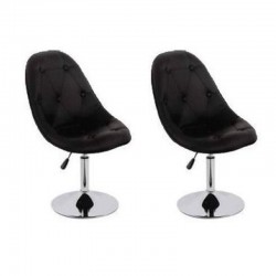 sgabello BRISTOL (XH-7139), coppia di nero sgabelli design, stool nero
