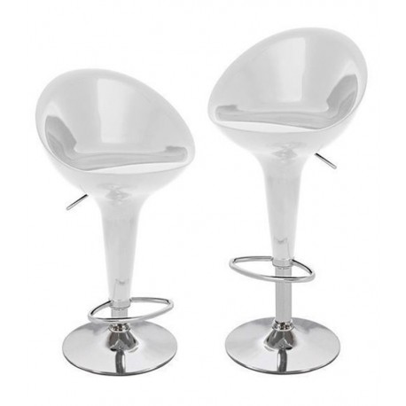 Sgabello TORINO  XH-105, coppia sgabelli design,stool bianco
