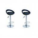 sgabello GINEVRA XH-123 P-2 , coppia di sgabelli design, stool. nero