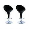 sgabello OSLO (XH105-1), coppia di sgabelli design, stool neri.