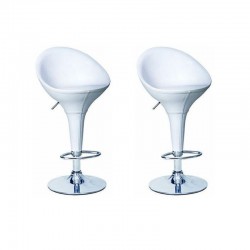 sgabello OSLO (XH105-1), coppia di sgabelli design, stool. bianchi